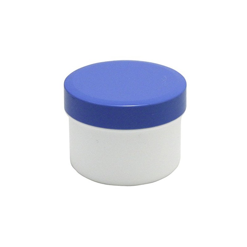 60 ointment containers, cream containers, ointment pot, flat, 35 ml