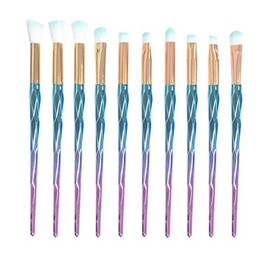 Professional 10 pieces foundation makeup brushes set powder brush set with soft fibre hair brushes set FREE UK PP Fast Dispatch