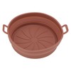 2PCS Fryer Silicone Liners Round 21cm Diameter with Handle Fryer