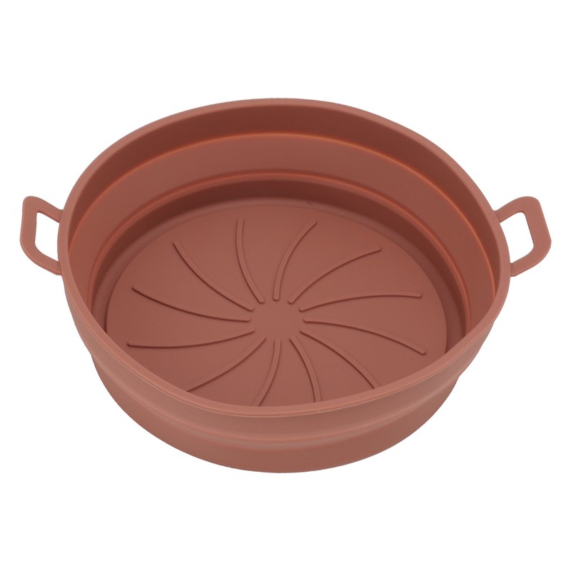 2PCS Fryer Silicone Liners Round 21cm Diameter with Handle Fryer