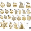 Brubaker 77-piece set Christmas tree decorations with baubles, stars, boots,