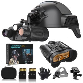 [2024 Upgrade] Night Vision Goggles Head Mounted,with Added White Fill Light Night Vision Binoculars 4K Video and 36MP Photo for Viewing 1312FT,8X Digital Zoom Long Rang Infrared Goggles Night