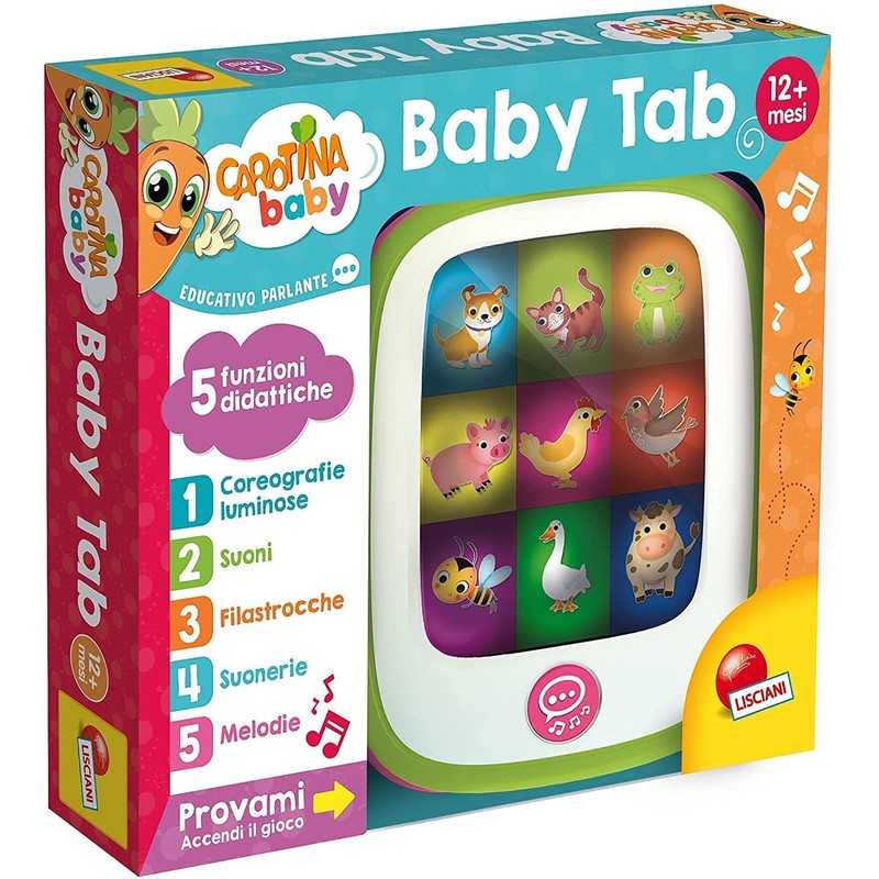 Liscianigiochi 90068 Carotina Baby Tab, Multi-Coloured