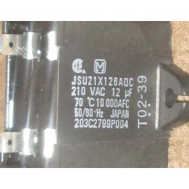 Mabe 12MFD 210VAC Motor Run Capacitor 12uF  JSU21X126AQC - Made in Japan