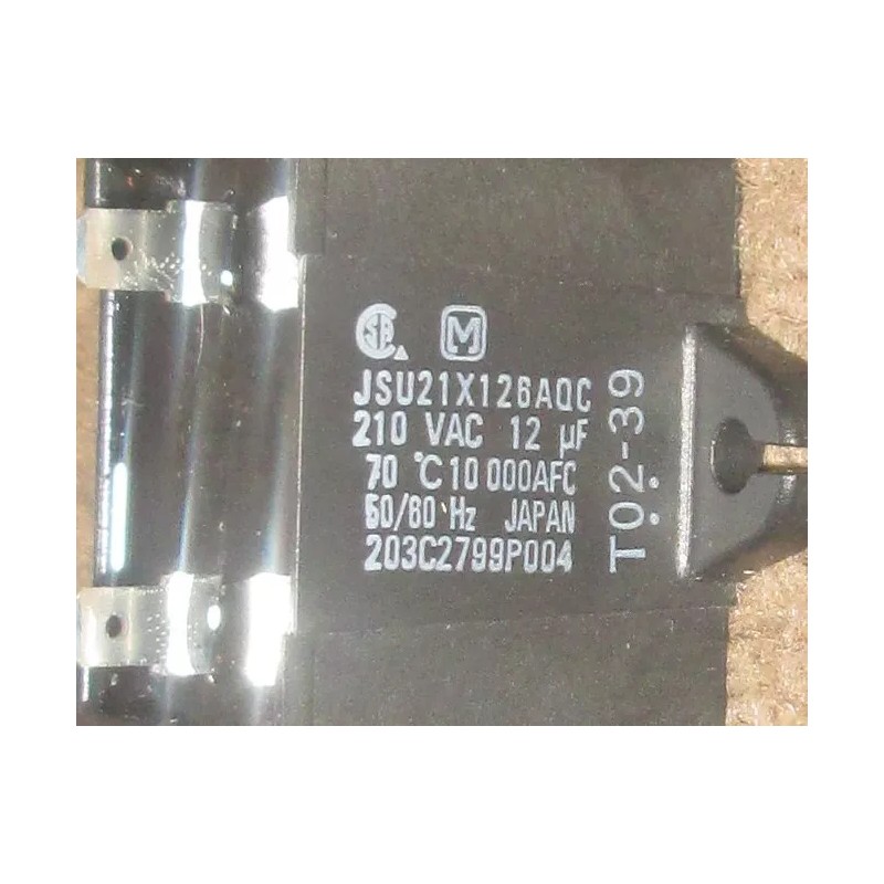 Mabe 12MFD 210VAC Motor Run Capacitor 12uF JSU21X126AQC - Made