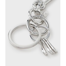 TEK Takeokichi 97901901 Men's Key Case, Keychain, Charm, Carabiner Keychain, silver (006)