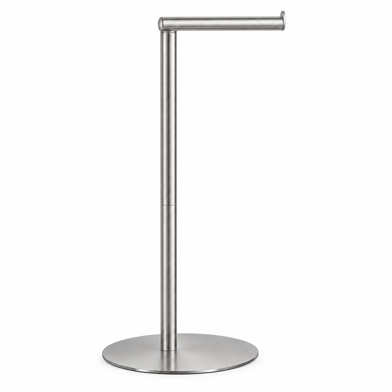 Freestanding Toilet Paper Holder for Bathroom – Modern No-Drill Roll