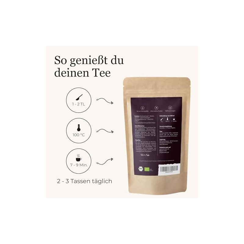 Organic Men's Tea with Fireweed, Ashwagandha, Dandelion and Other Traditional