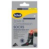 Scholl Flight Socks Compression Hosiery Black M9-12, 1 Count