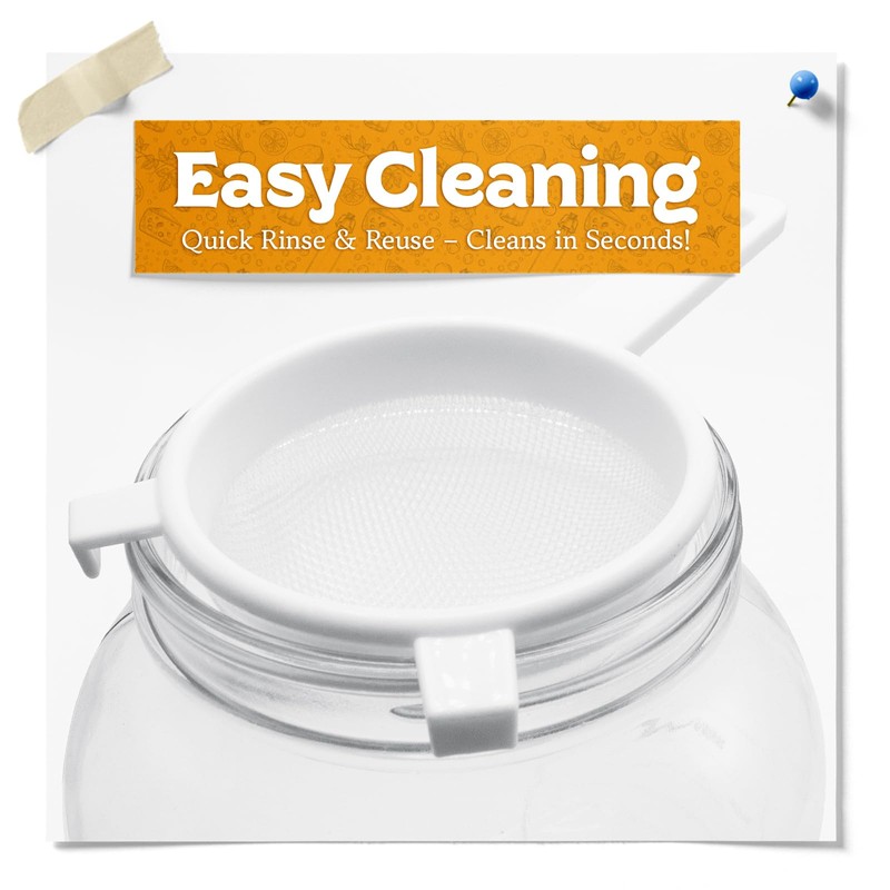 Nylon Mesh Gallon Strainers – 2 Pack – 3.75 Inch