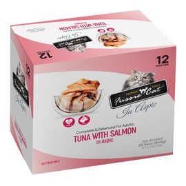 Fussie cat Premium Tuna w/Salmon in Aspic