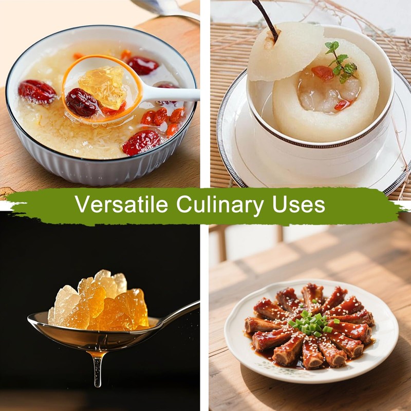 Yellow Rock Sugar Natural Amber Rock Candy Strings for Tea,