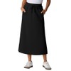 PrinStory Ladies Summer Skirts with Pockets Elasticated Waist Back Split