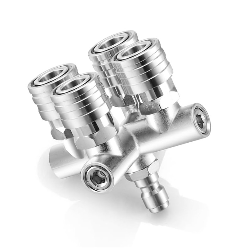 Quadruple Pressure Washer Tips, 4 in 1 Power Washer Nozzle,
