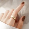 MAGIIE Jewellery 6 mm Women's Ring Gold, 18 Carat Gold-Plated