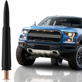𝗕𝘂𝗹𝗹𝗲𝘁 Antennа for Ford F150 (2009-2025, 2026) - Highly Durable Premium Truck Antenna 4.25 Inch - Car Wash-Proof Radio Antennа for FM AM - Black, 30 Caliber Design - Ford F150 Accessories