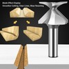 Arc Bending Integrated Cutter, 1/2in Shank Woodworking Milling Bit for