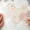 6 Pieces Hexagon Quilting Templates Set (1In,1.5In,2In,3In,4In,5In) with 1/4" Seam
