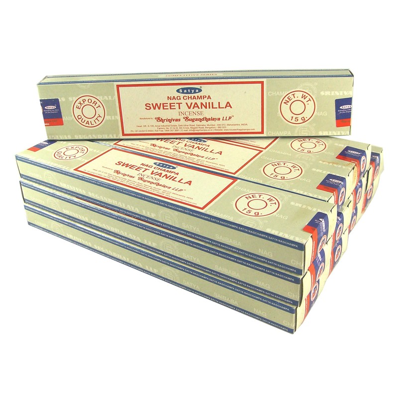 Satya Incense Sticks Economy Set 12 Packs of 15 g