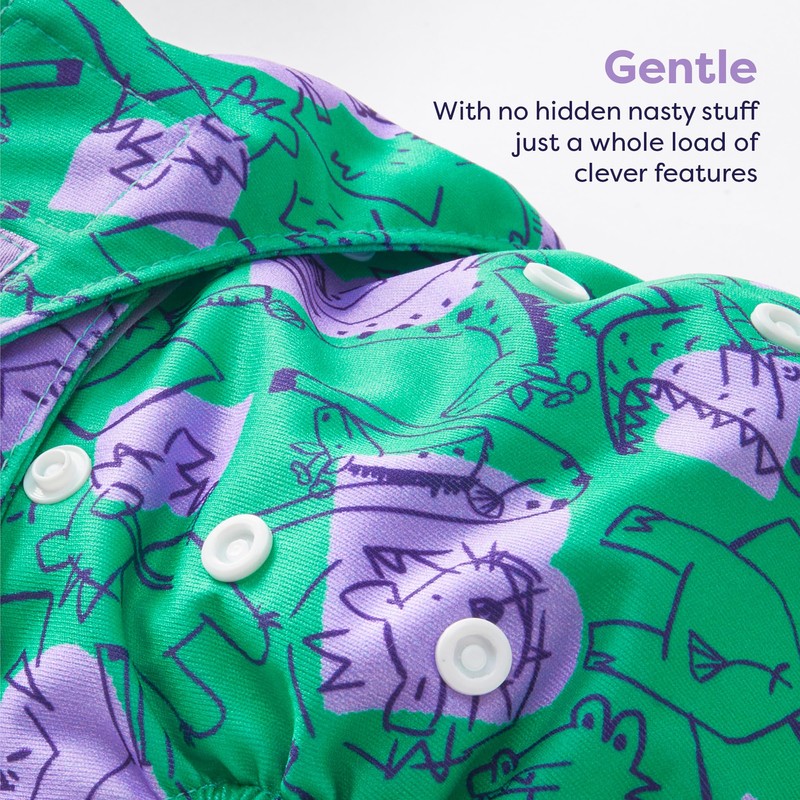 Bambino Mio, Revolutionary Reusable Cloth Nappy Ladybug - Sustainable, Oeko-Tex,