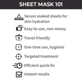 Nykaa Naturals Skin Secrets Bubble Sheet Mask - Hydrating Face Mask for All Skin Types - Exfoliates for Soft Skin - Black Mud and Aloe Vera - 0.67 oz