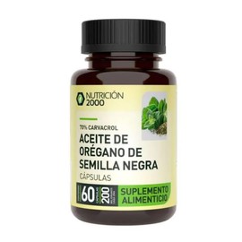 LIMON CON CHIA - Aceite de Orégano N2000 en Cápsulas, Orégano (Origanum vulgare) en Aceite de Oliva, 60 Cápsulas, Suplemento Alimenticio