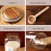 CZSZYGHBAO 2 PCS Large Glass Jar with Airtight Lid, Glass