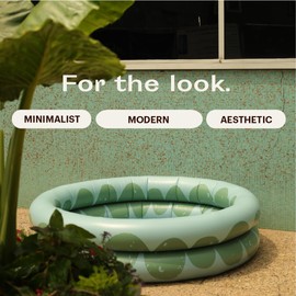 Mylle Inflatable Pools - Beautiful Blow Up Backyard Pools with Durable Design - Semi Circle Pond