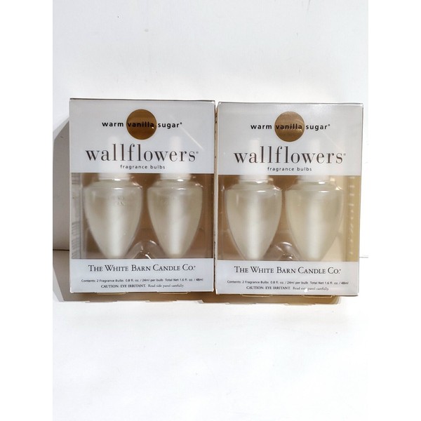 The White Barn Candle Co. Wallflowers/4 Fragrance Bulbs Warm Vanilla Sugar