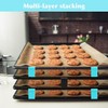 16PCS Baking Sheet Stackers Baking Sheet Stacking Clips Space-Saving Tray