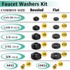 XBVV 106 PCS Faucet Washer Assortment Kit with Assorted Flat