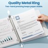 SUNEE 3 Ring Binder 1.5 Inch 2 Pack, Clear View