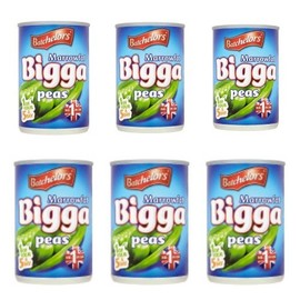 Bundle of 6 Batchelors Marrowfat Bigga Peas 300g x 6 Tins Delivers 3 - 5 Days USA