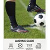 2 Set Soccer Grip Socks,Shin Guard Sleeves for Football Basketball