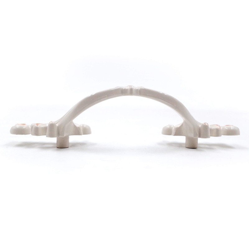JETLAND French Provincial Drawer Pulls - 6-Pack, Ivory White, 3"