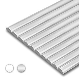 STICKGOO 10-Pack Peel and Stick Trim for Backsplash Tile Edge, 12" Tile Edge Trim Self-Adhesive Liner for Corner Decor in Gray