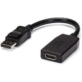 StarTech.com DisplayPort to HDMI Adapter - DP to HDMI Adapter/Video Converter - 1080p - VESA Certified - DP to HDMI Monitor/Display/Projector Adapter Dongle - Passive - Latching DP Connector (DP2HDMI)