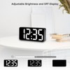 DreamSky Small Digital Alarm Clock for Bederoom, Large Big Numbers