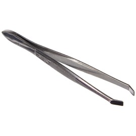 Nc 5092 Square Tip Slanted Tweezers 9 cm Stainless Steel