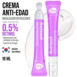 Crema para Ojos Retinol 7days Hidratante y Reafirmante, 18 ml