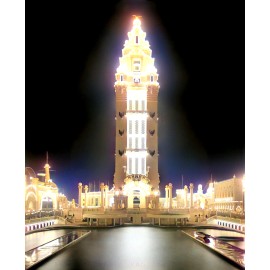 Coney Island Lunar Park 1905 on Fridge Magnet 2.5 x 3.5" tin Color beautiful