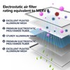 Demiwise Reusable Washable Aluminum Air Filter, MERV 8, Rectangular, Heavy-duty,