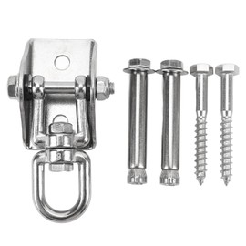 Heavy Duty 360 Degree Swivel Swing Hanger Stainless Steel Swing Hook For Playground Gym Rope Boxing Bag Hammock Chair 1000 Lb Capacity