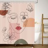 ASDCXZ Boho Shower Curtain 180 x 180 cm, Modern Abstract