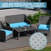 3 Pack Outdoor Patio Seat Cushions, Weather and Fade Resistant