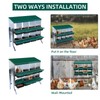 COOLYI Nesting Boxes for Chickens, 8 Hole Roll Away Nesting