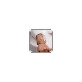 Inateannal Boho Bangle with Open Cuff for Women Cross Wire Bracelet Gold Adjustable Wide Cuff Bracelet Indian Bracelet Bangles Jewellery for Women and Girls, Zinc, No gemstone