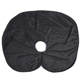 Haircut Scarf Haircut Cape Barber Salon Haircut Scarf Cape Hair Dyeing Hairdressing Makeup Scarf Cloth Tool (Black), black