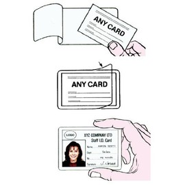 Customcard ltd Self Cold Seal ID Laminating Pouches Pack of 100 (67mm x 98mm)