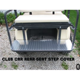 J & O Carts Parts Club Car Ds Diamond Plate Rear Seat Step Cover